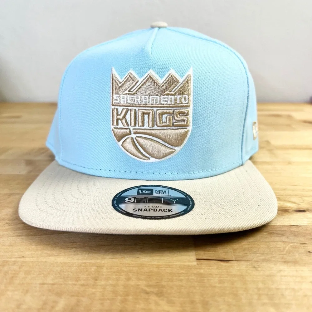 Sacramento Kings New Era Hat 9FIFTY A-Frame Snapback Cap Men Size OSFM Blue New